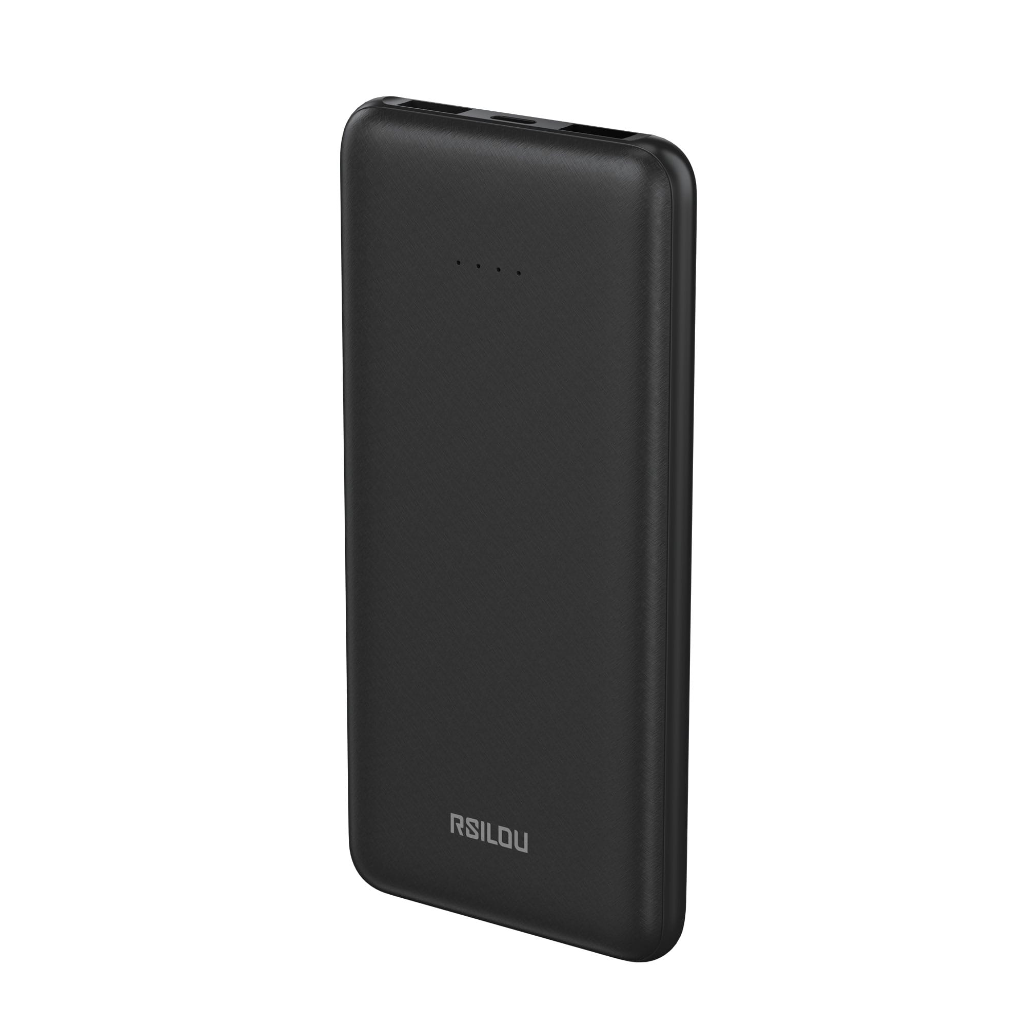 Rsilou R1003 power bank 10000mAh Capacity , 37W total max Dual-Port Fast Charging, Smart Identification, Compact &and Portable, Advanced Safety, 2 USB-A ports out and 1 USC-C in, Advanced Safety Features  | 12 month local warranty