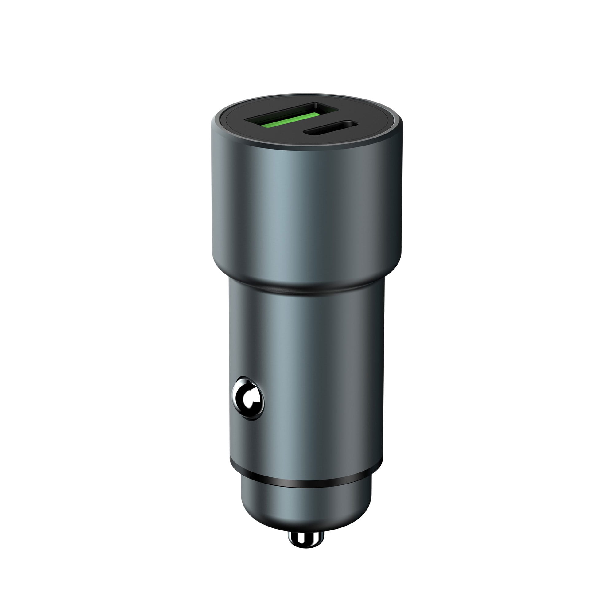 Rsilou R4504 Car Charger, Aluminum Alloy, 42.5W Total Max Output, 2 ports, Dual USB-A and USB-C Ports, Fast Charging | 12 month warranty