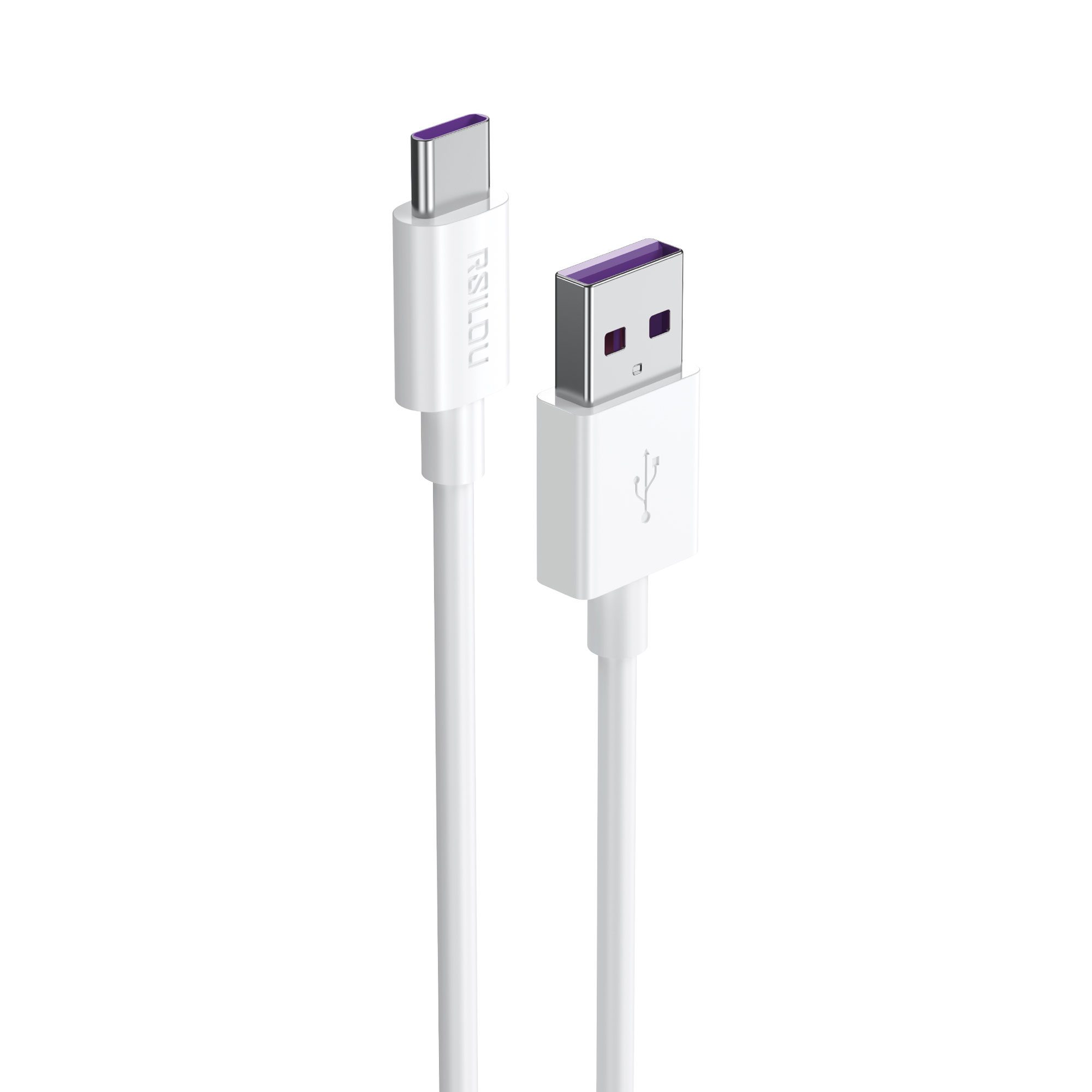Rsilou R2009-001 USB-C to USB-A Cable, 120W, High Durability and flexible, Fast charging and data cable, 1M, 3A, Transmission Copper 163 Wires, Tangle and Entanglement free | 12 month local warranty