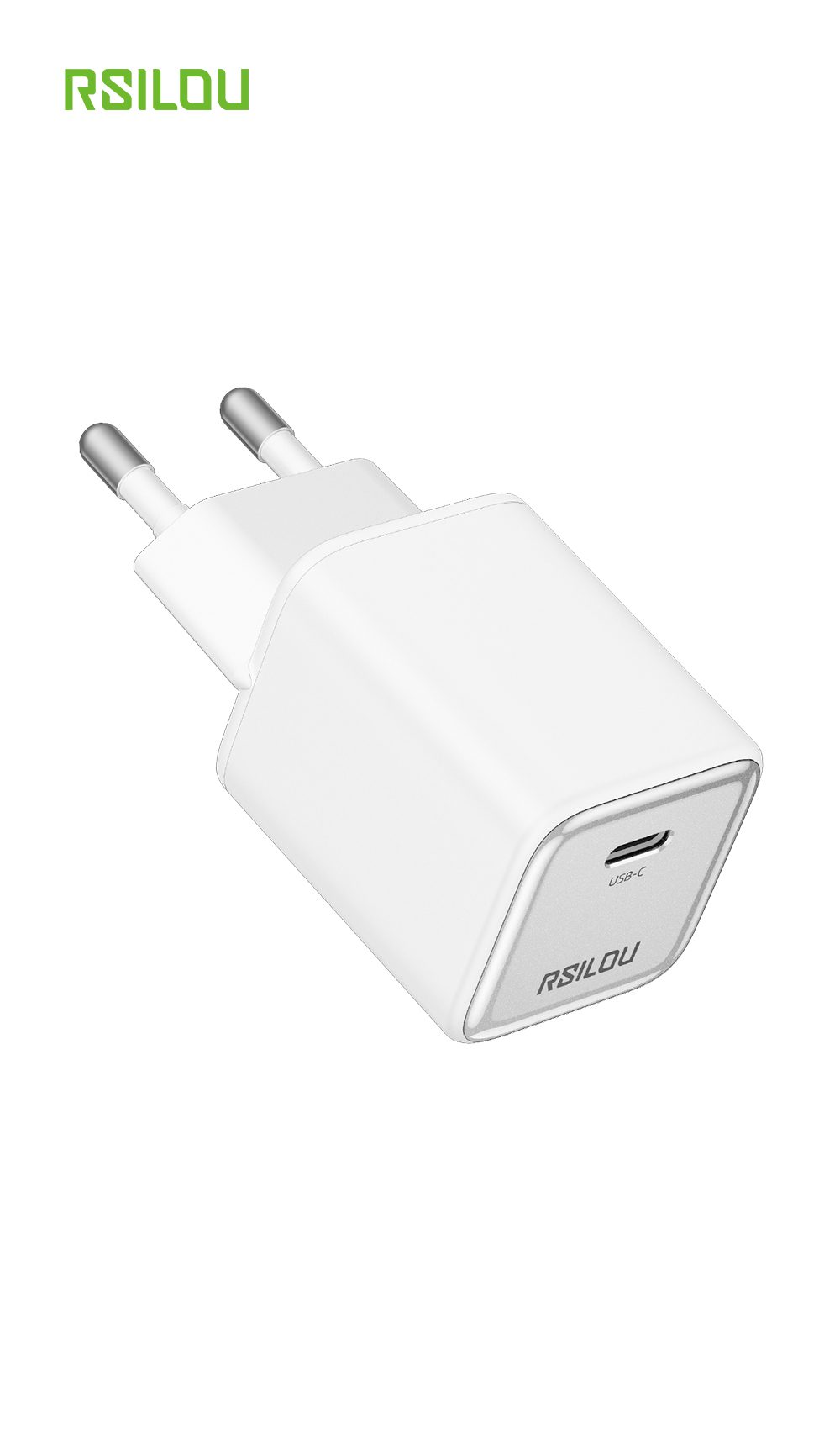 Rsilou R4014-001 USB-C GaN Charger 60W, PD 3.2 + AVS Wide Compatible Fast Charging, EU Plug